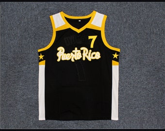 Rare Carlos Arroyo #7 Jose Barea #5 Team Puerto Rico Basketball Jersey White&Black Sewn Custom Name;Youth/Adult Size