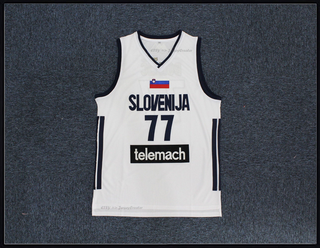 Doncic 77 Slovenia Basketball Jersey, XL