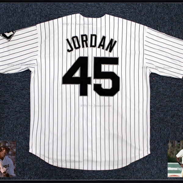 Throwback 1994 Jordan #45 Birmingham Baseball Jerseys Stripe All Stitched Custom Names;Jordan Baseball;Youth/Adult Size