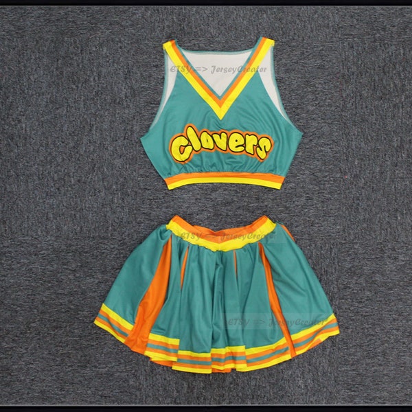 Maillot uniforme de pom-pom girl East Compton Clovers pour femmes, toutes tailles, costume d'Halloween