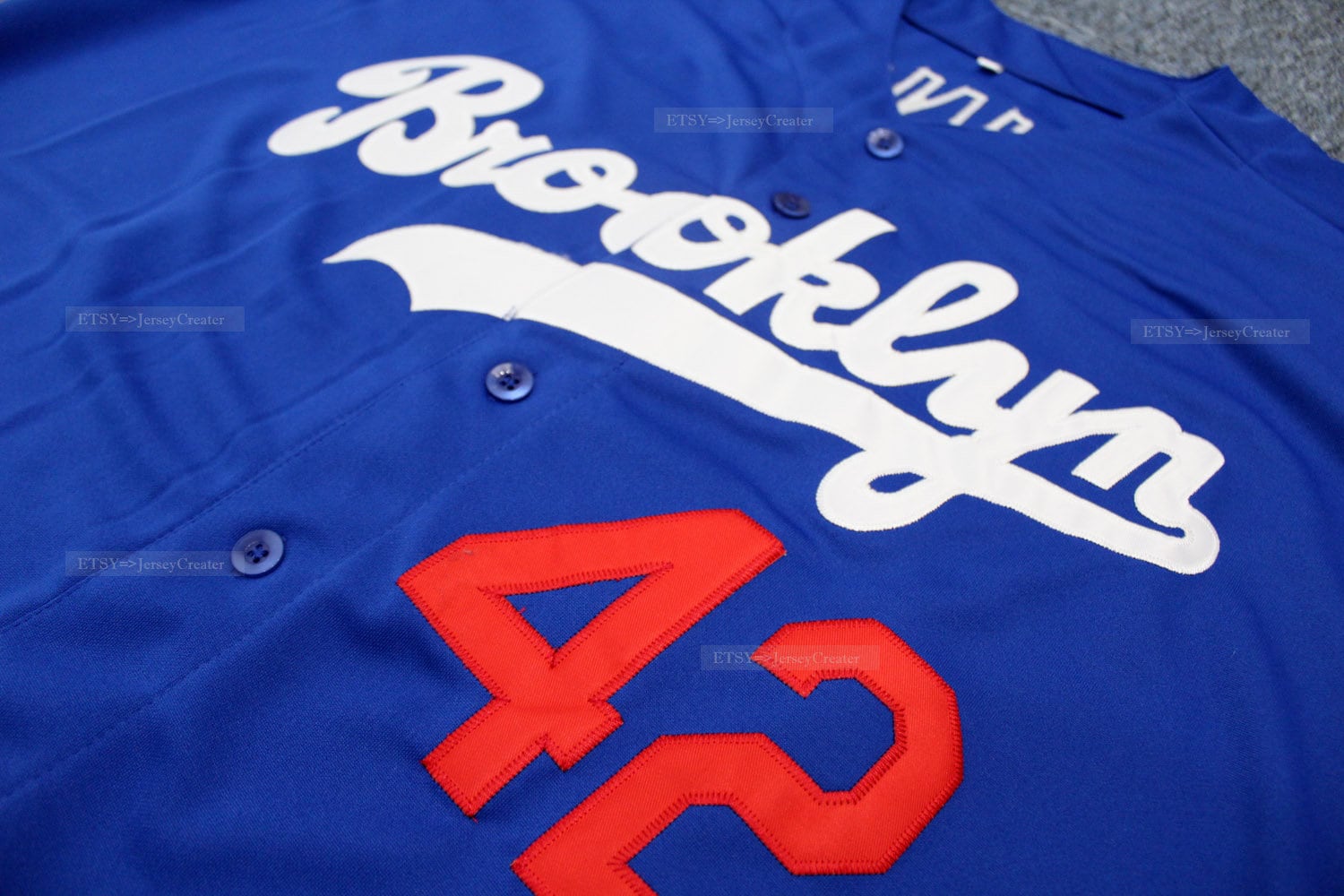 ロベルトバッジョOLD LEGEND JERSEY Throwback 1950's Robinson #42 Brooklyn Baseball Jerseys All