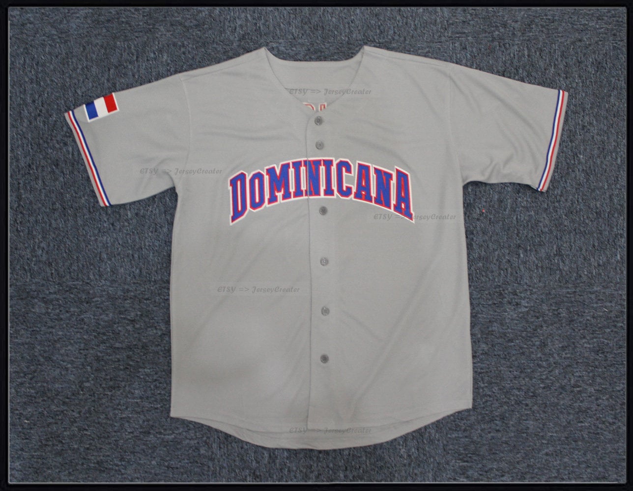 Custom Team Dominicana Dominican Baseball Jersey World Game All