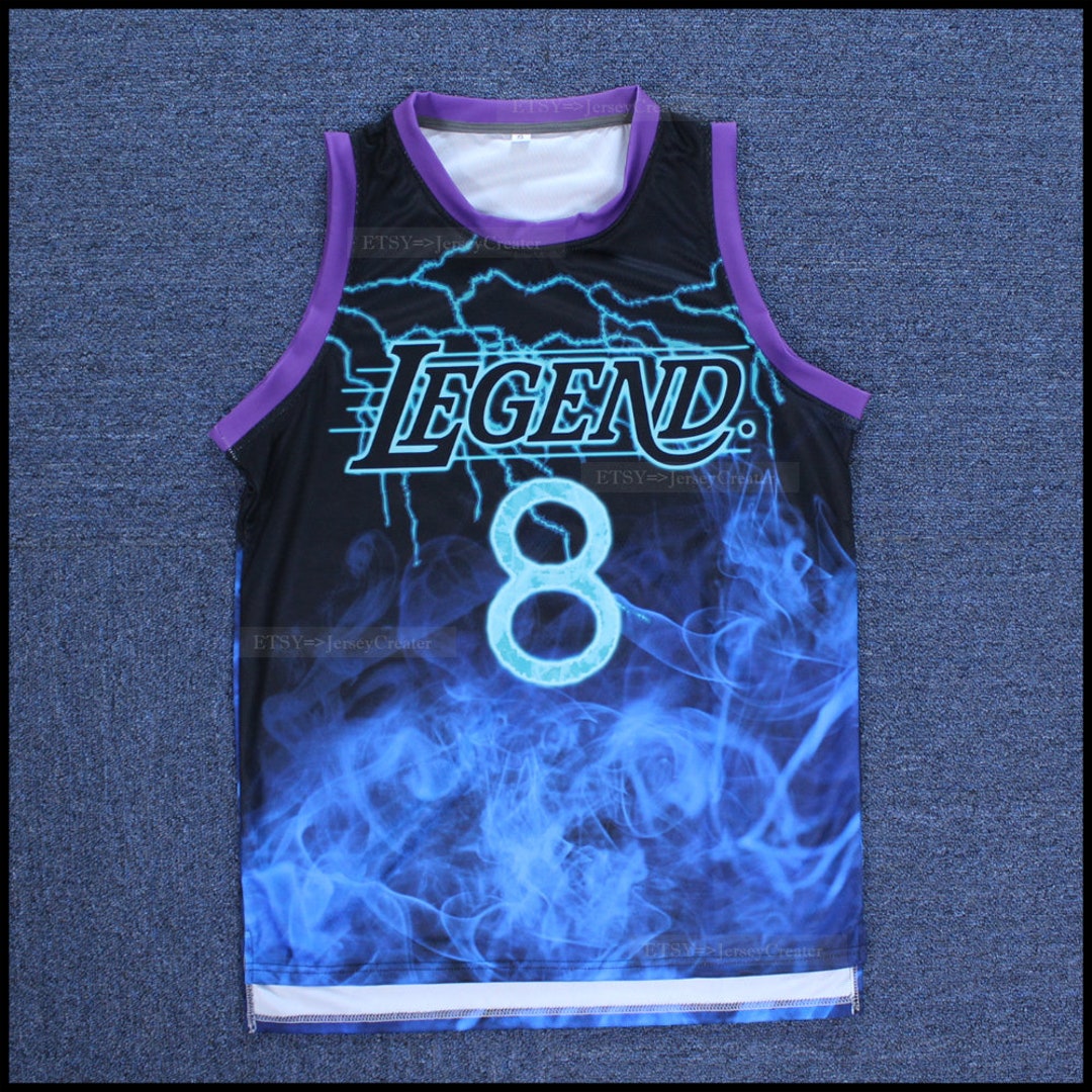Design Mamba Team Legend #8 Basketball Jersey;printed Custom Name