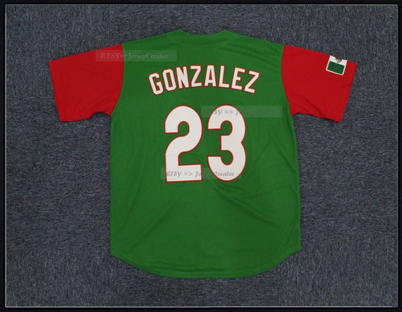 Throwback Custom Mexico Baseball Jersey Green Stitched Gonzales 23 custom Any Nameyouth adult Size Etsy
