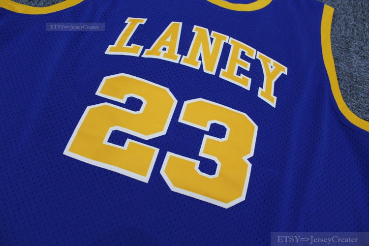 Throwback Jordan #23 High School Basketball Jerseys Laney Stitched