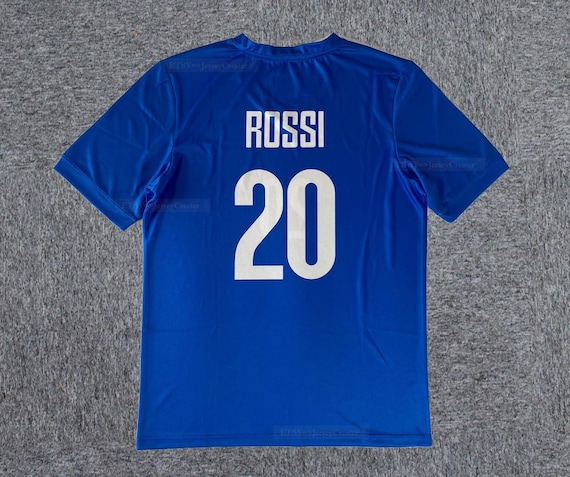 Retro 2000's Rossi 'gussie' #20 Team Italy Football Soccer Jersey