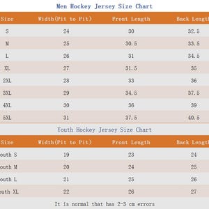 Youth/Kids/Adult Hanson Brothers Chiefs 16 17 18 Hockey Jersey Custom Any Names;Stitched;Any Size;Personalized Hockey Jersey Cosplay image 2