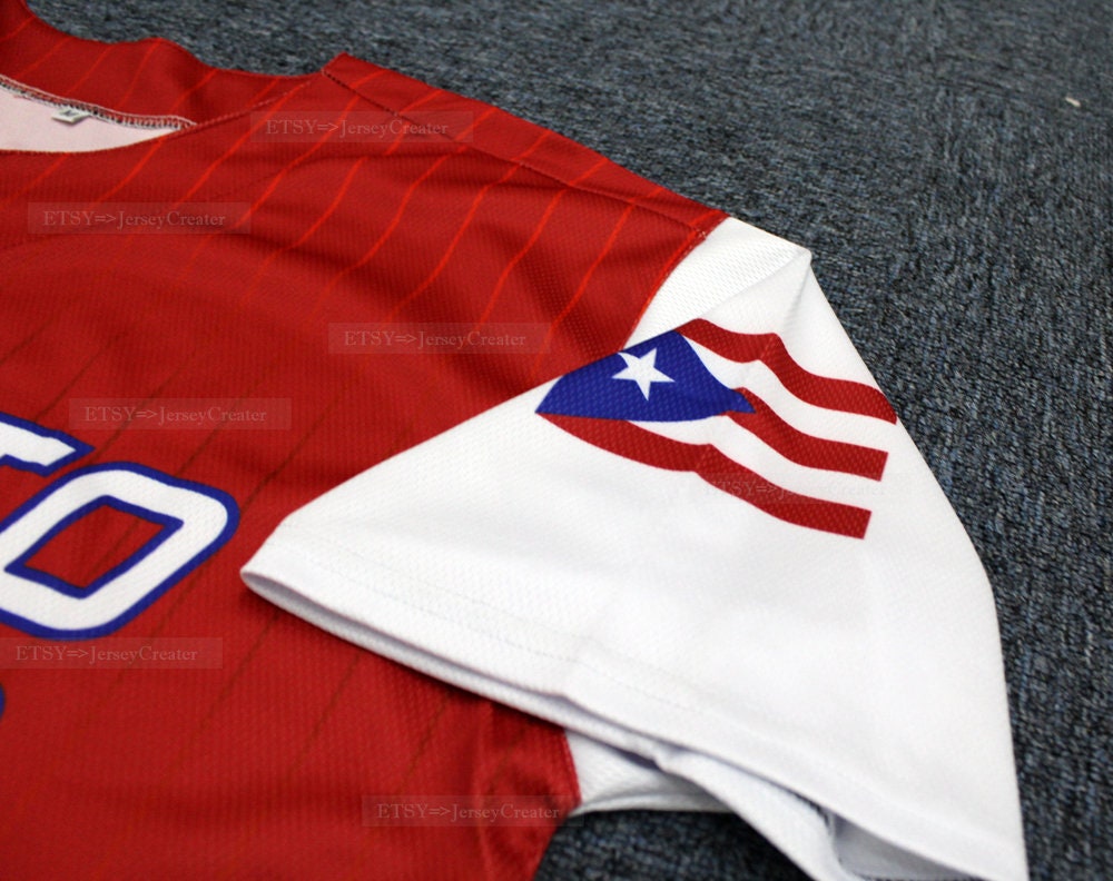 New Roberto Clemente #21 Team Puerto Rico Baseball Jersey Sewn Custom Any  Name
