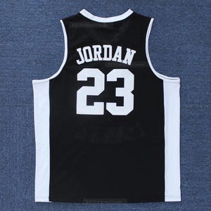 Retro Michael #23 Black Basketball Jersey All Stitched Custom Names;Youth/Adult Any Size