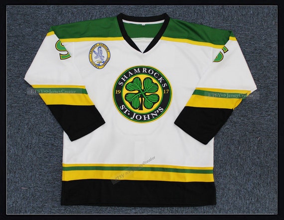 1917 St John's Shamrocks Ross the Boss Rhea 3 Hockey Jersey Stitched Custom  Names White/black 