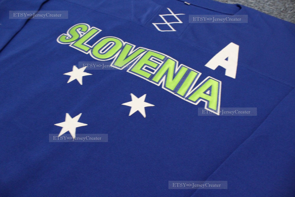 Maillot De Hockey Slovénie Vintage - Marque Le Coq Sportif - Vêtement Sport Rétro