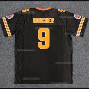 Movie Bobby Boucher #9 The Waterboy Football Jersey Bourbon Patch Movie Hip Hop Party Shirts;Black;Youth/Adut Size