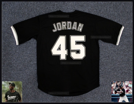 Throwback 1994 Jordan 45 Birmingham Baseball Jerseys Black All Stitched Custom Namesjordan Baseballyouth adult Size Etsy