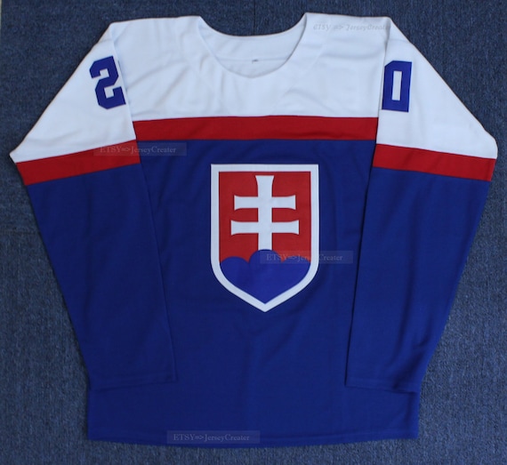 Retro Juraj Slafkovský #20 Team Slovensko Slovakia Hockey Jersey