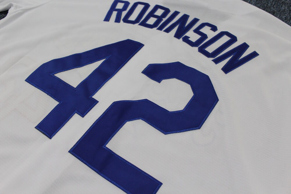 Throwback Robinson 42 Brooklyn Baseball Jerseys All Stitched 