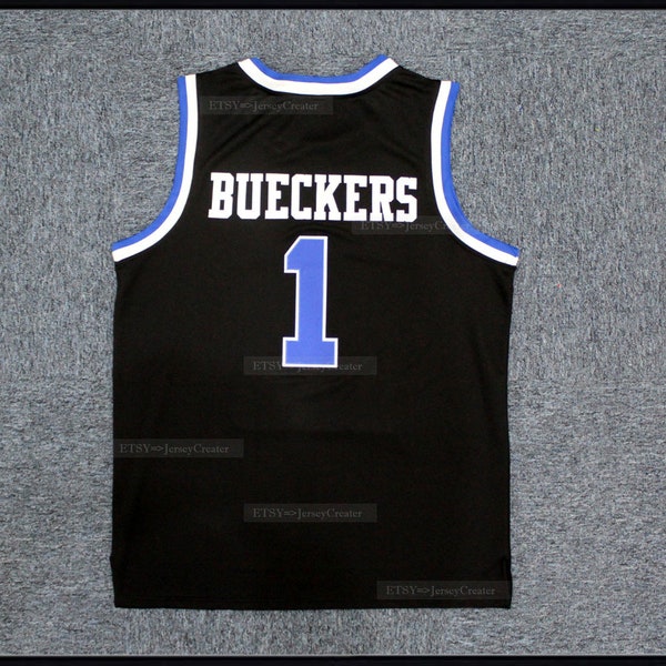 Retro Bueckers # 1 High School Basketball Jersey Black;Kids/Youth/Adult Size;All Stitched;Custom Name