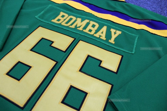 Movie Mighty Ducks Hawks Bombay 9 Hockey Jersey Custom 