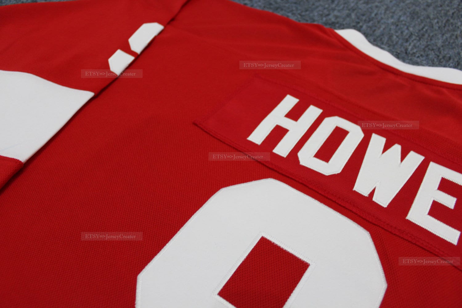 Men's #9 Gordie Howe Jersey Red Retro Uniforms Red Stitched