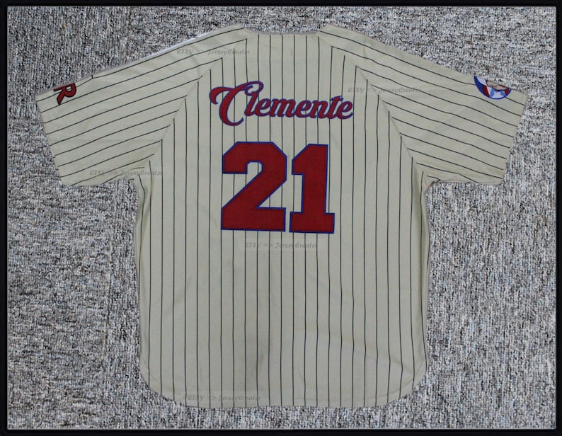 1950's Roberto Clemente 21 Caguas Baseball Jersey All Stitched Custom ...