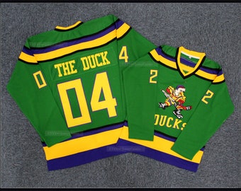 retro-city-threads The Mighty Ducks Goldberg Jersey - Custom Mighty Ducks Jersey (Black) Adult XL