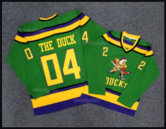 Mighty Ducks Jersey Children's T-shirt Design Green 