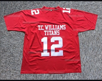 Throwback Remember the Titans #12 Sunshine Bass Football Jersey