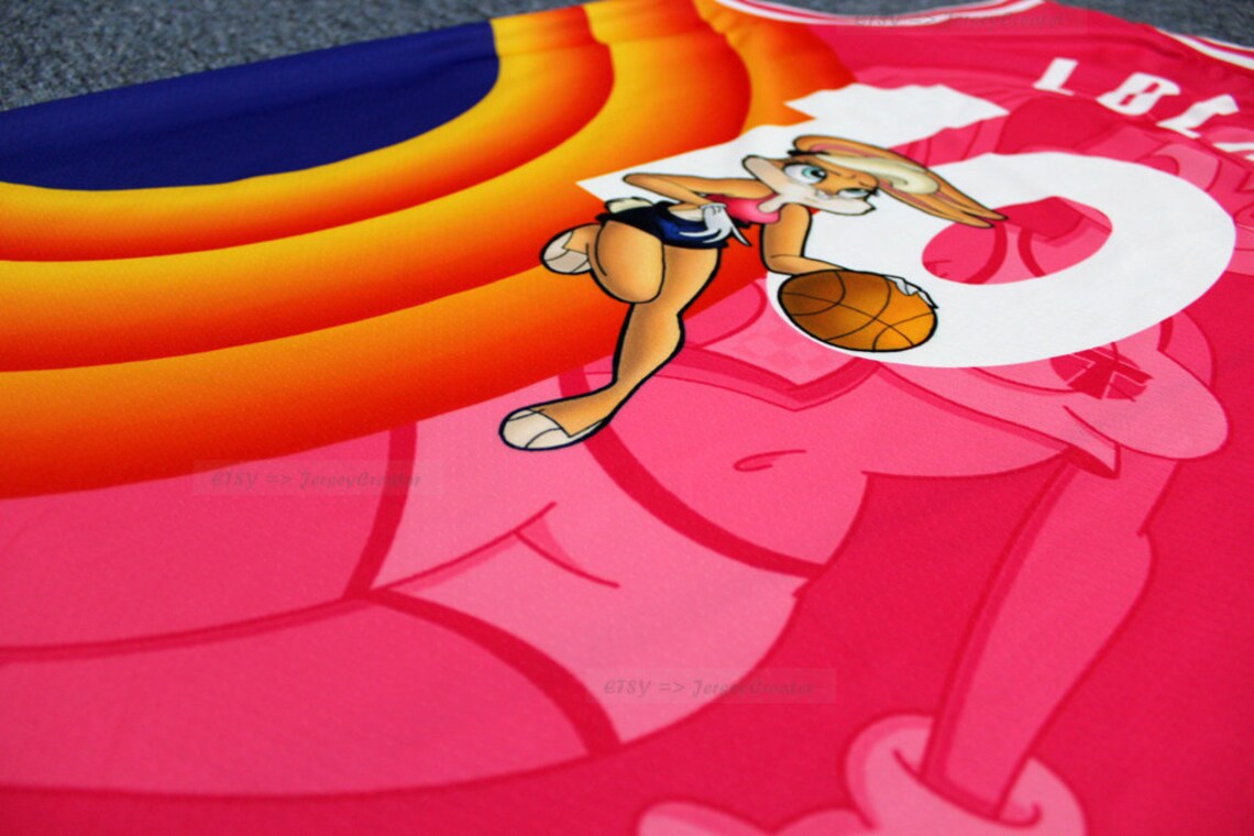 Customizable New Space Lola Bunny Jerseys Tune Squad 3D Pink - Etsy