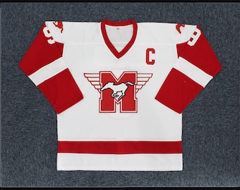 Movie Derek Sutton #9 Hamilton Mustangs Hockey Jersey;stitched