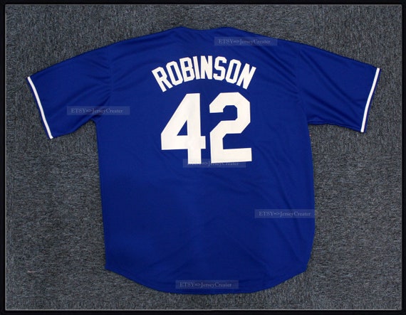 ロベルトバッジョOLD LEGEND JERSEY Throwback 1950's Robinson #42 Brooklyn Baseball Jerseys All