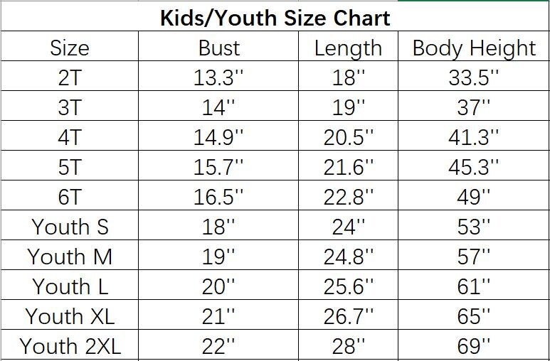 Jordan size chart kids hot sale
