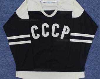 Camiseta de hockey de la URSS, Rusia, número 20 del equipo CCCP, de Vladislav Tretiak, de 1980, color negro; para jóvenes y adultos; con nombres personalizados