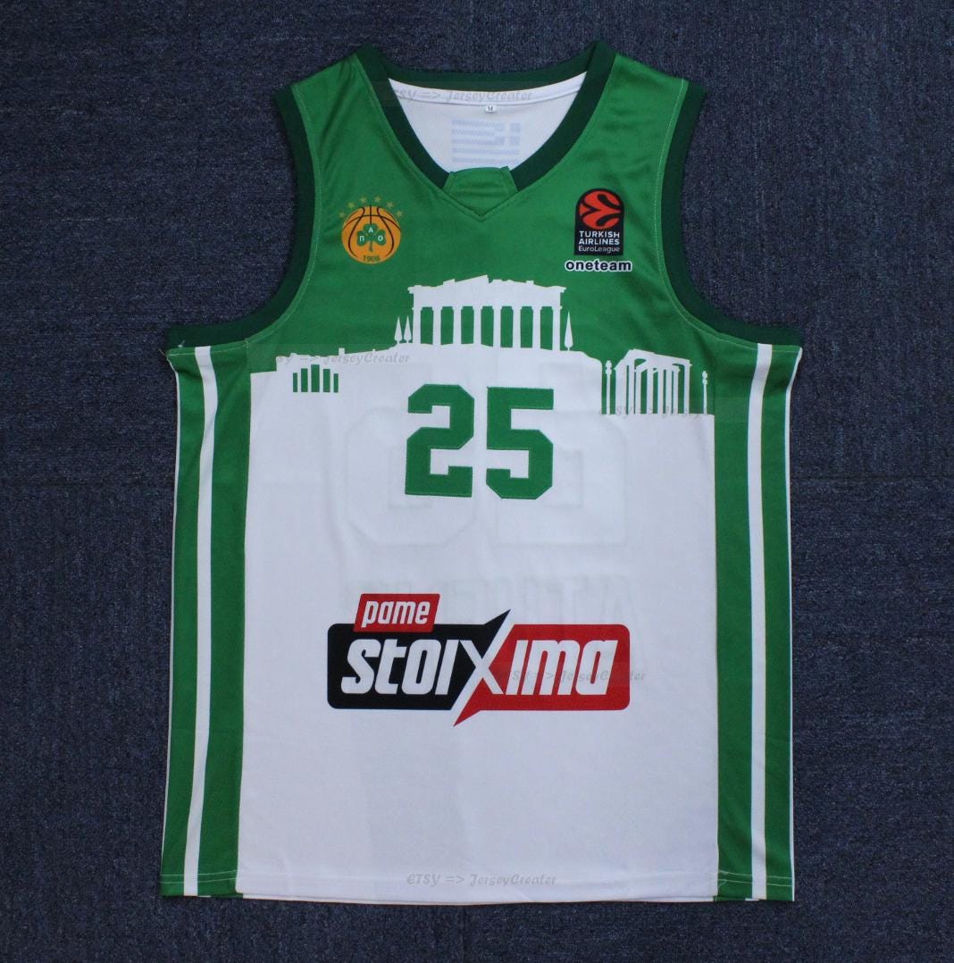 Kit Maglia Panathinaikos Basket Panathinaikos Jersey New Zealand