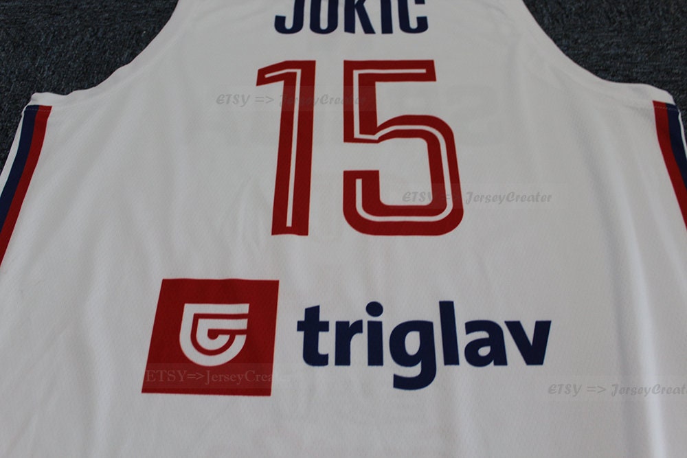 Throwback Jokic 14 Serbia Srbija Basketball Jersey