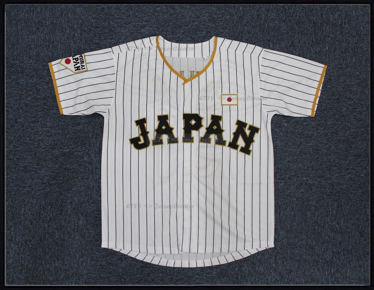 Custom Ohtani 16 Japan Samurai Black Baseball Jersey for Men 