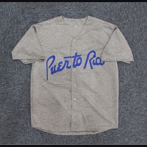 Camiseta de béisbol de Puerto Rico Clemente #21 de los años 50, cosida con nombre personalizado, de cáñamo y fresno, de la vieja escuela; talla para niños pequeños, jóvenes y adultos; nombre personalizado