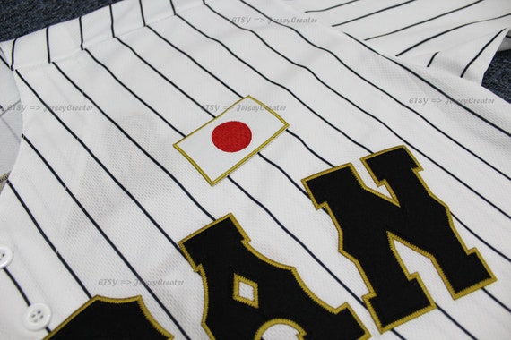 Shohei Ohtani #16 Team Japan Baseball Jerseys Samurai Top Stitched Custom  White