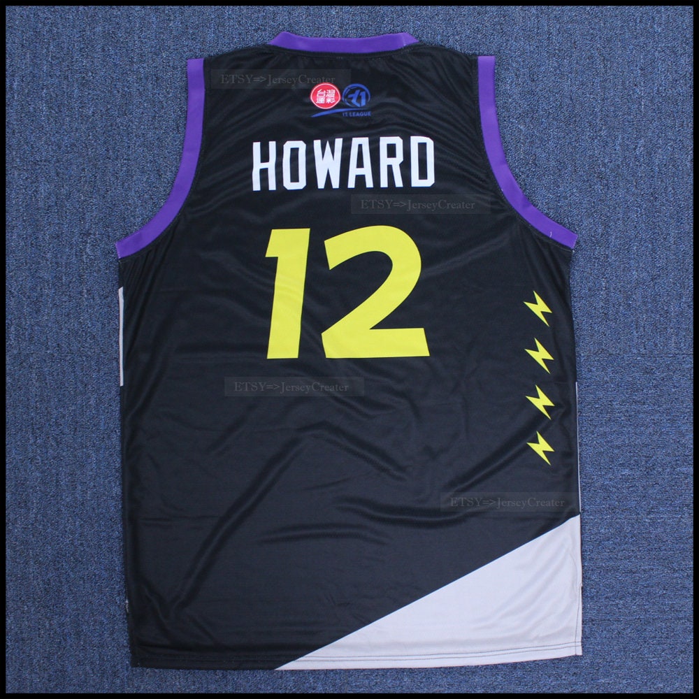 Vintage Dwight Howard 12 Taiwan Taoyuan Basketball Jersey White black Custom Personlizationyouth adult Size Etsy
