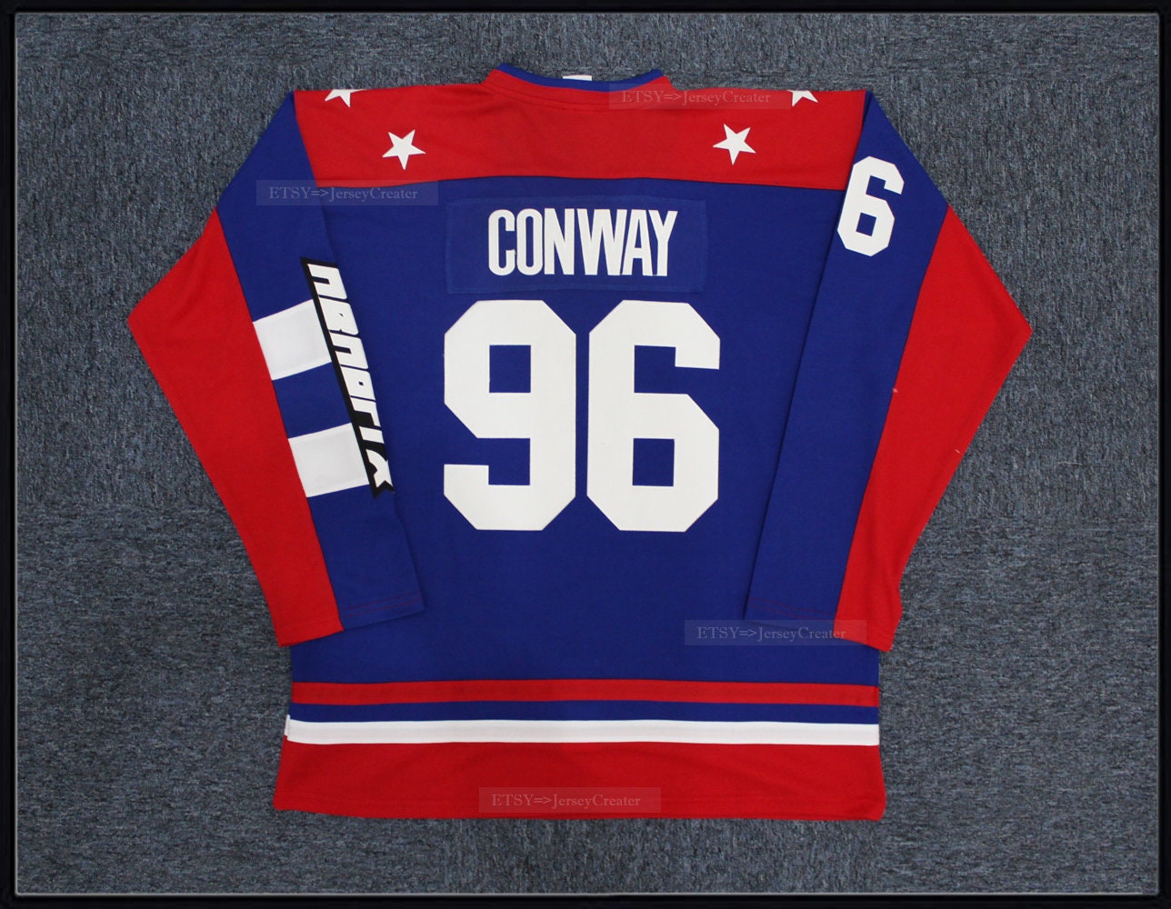  Men's #96 Charlie Conway Mighty Ducks Team USA Movie Hockey  Jersey Stitched Size S Blue : Clothing, Shoes & Jewelry