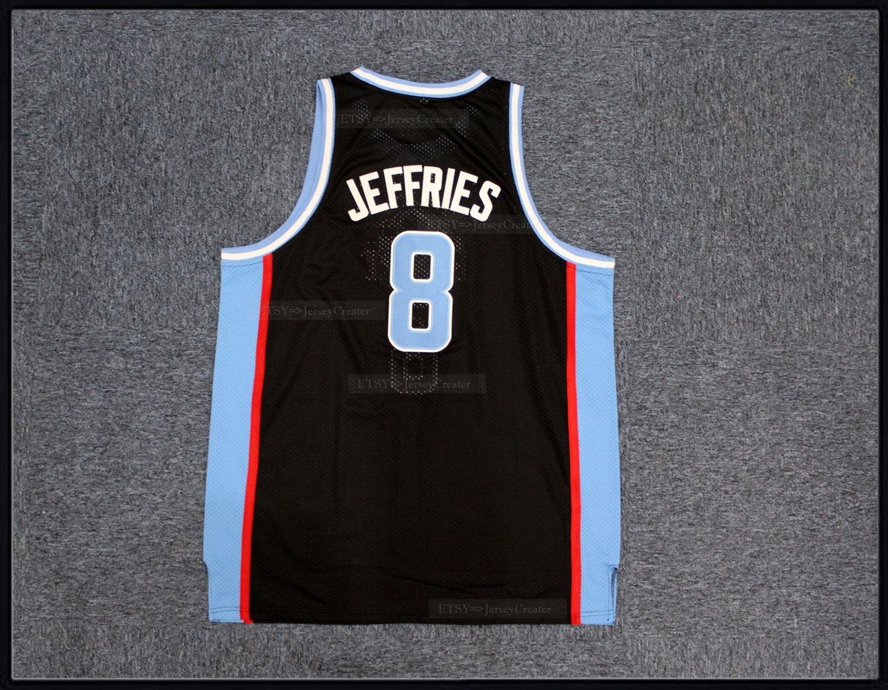 Movie Juwanna Mann Jamal Jeffries #8 Basketball Jersey Black