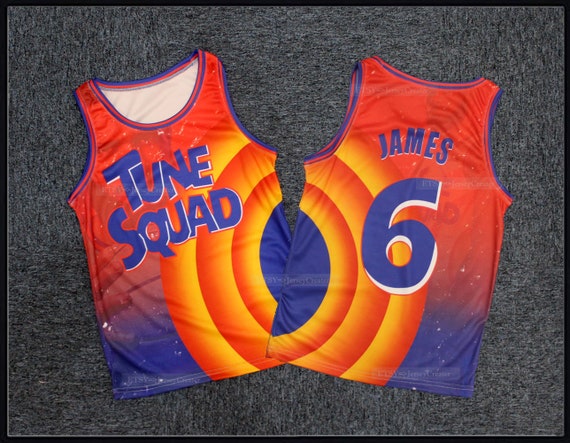 Lebron James #6 Tune Squad Basketball Uniform