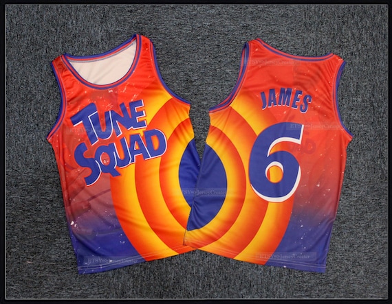 Lebron James #6 Tune Squad Basketball Uniform