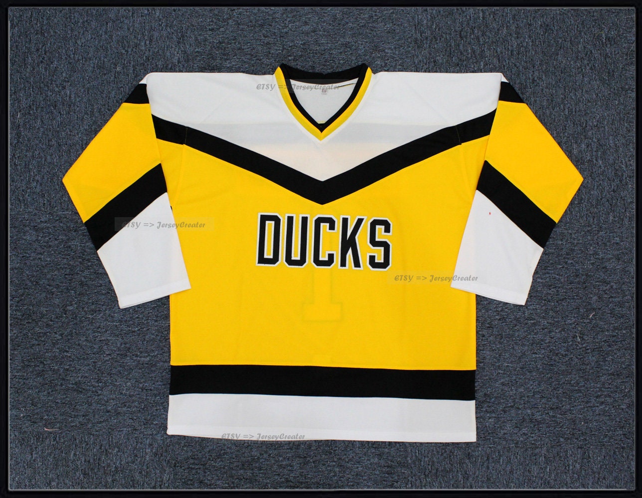 The Mighty Ducks Movie Goldberg Custom Hockey Jersey black -  Israel