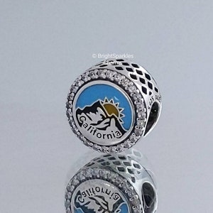 PANDORA California State Travel   Charm mix enamel with clear Cubic Zirconia.