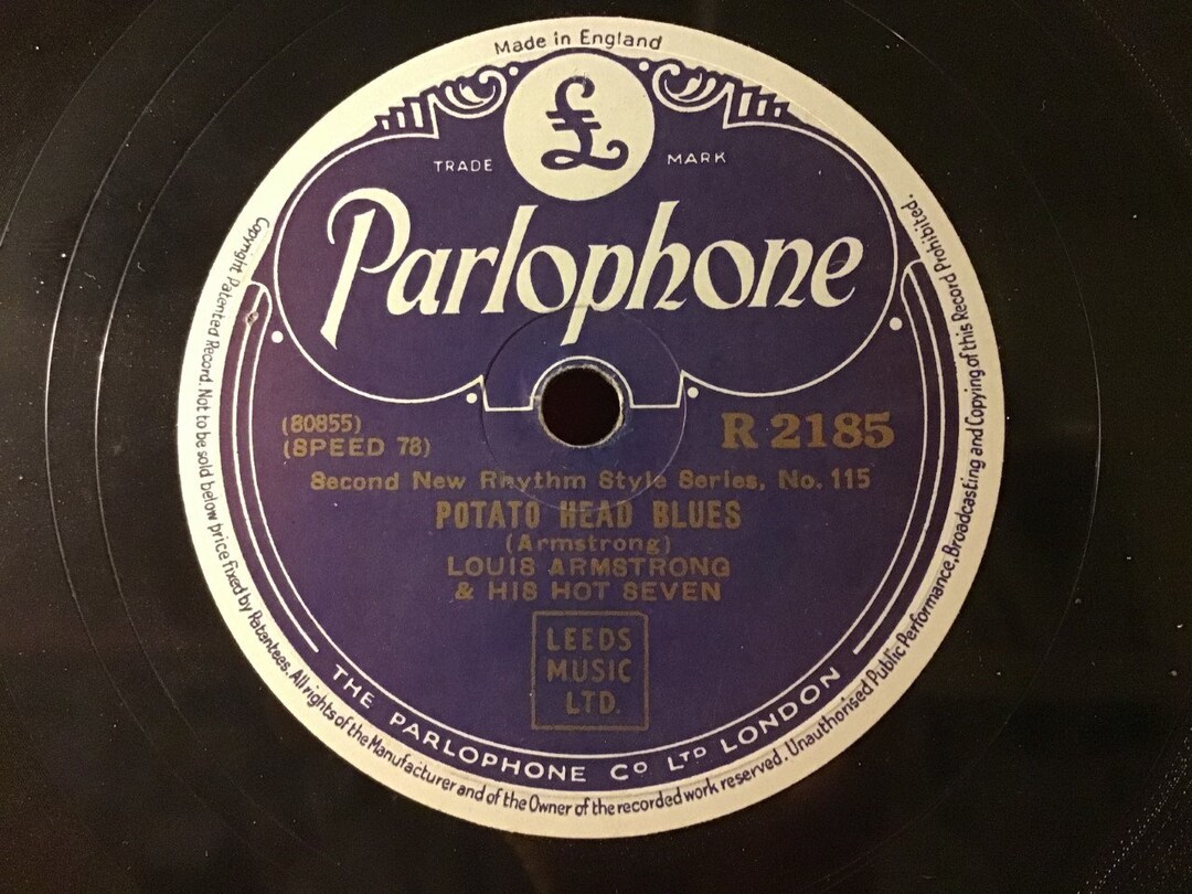 Louis Armstrong 78rpm Potato Head Blues / Alligator Blues 1936 Shellac