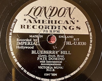 Fats Domino 78 giri Blueberry Hill 1956 Shellac
