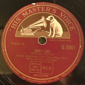 Rose Murphy 78rpm  Busy Line  1950  Shellac