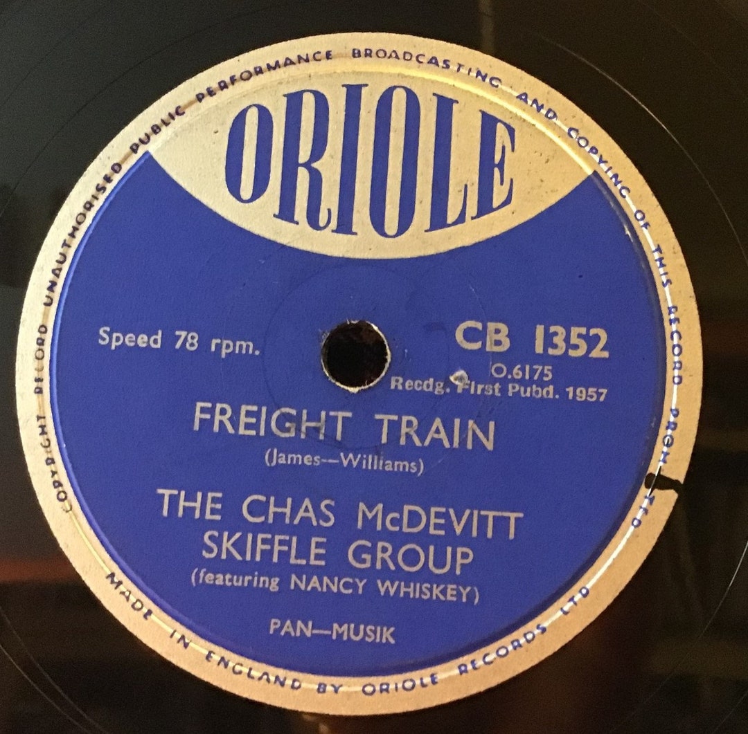 Shellac Trains The Chas Mcdevitt Skiffle Group 78rpm Freight Train 1957 Shellac - Etsy