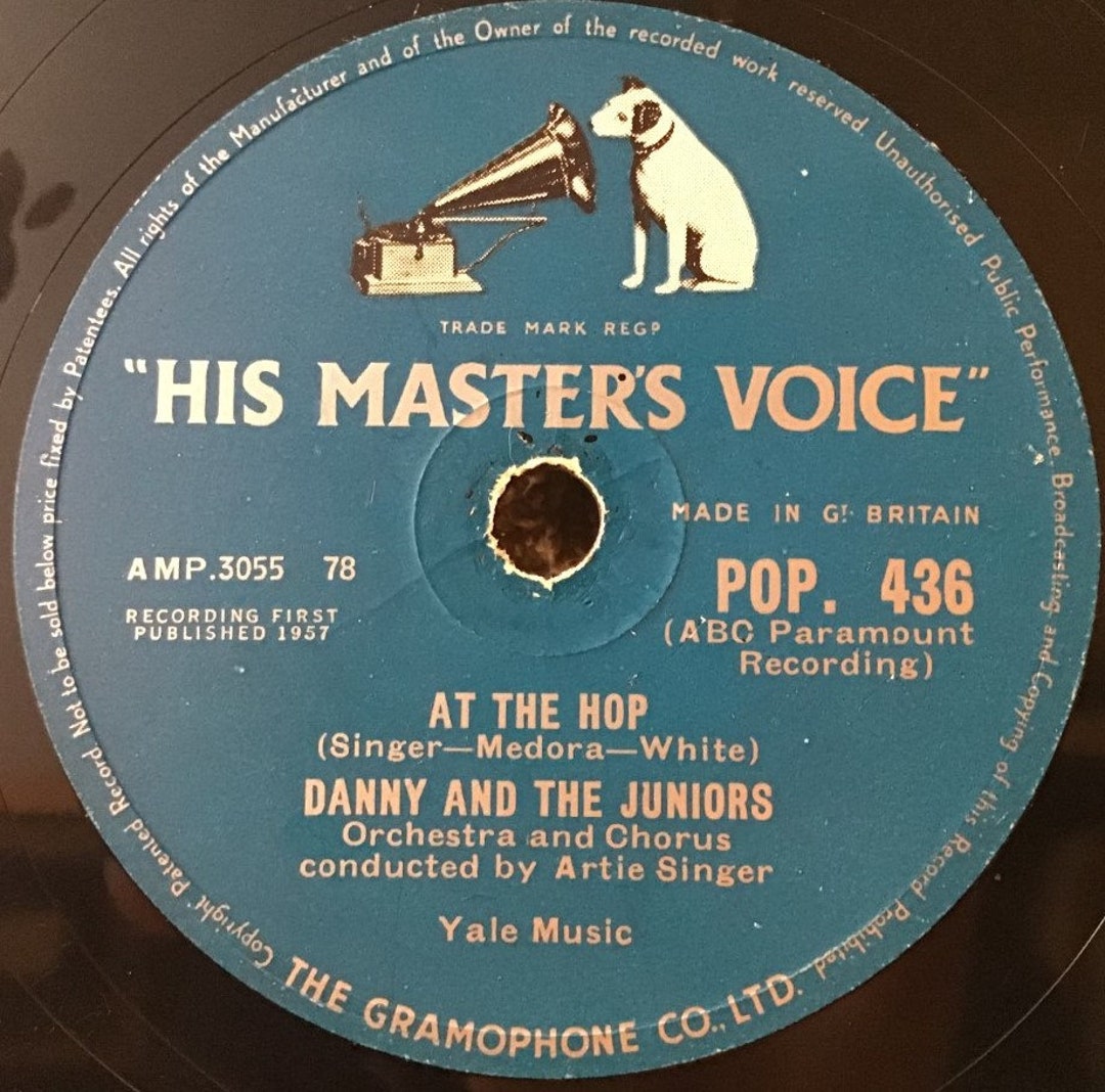 Danny and the Juniors 78rpm at the Hop 1957 Shellac - Etsy