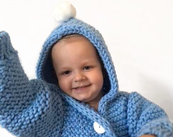 PATTERN cardigan toddler boy sweater knitted pattern romper knitting pattern gift for mother in law
