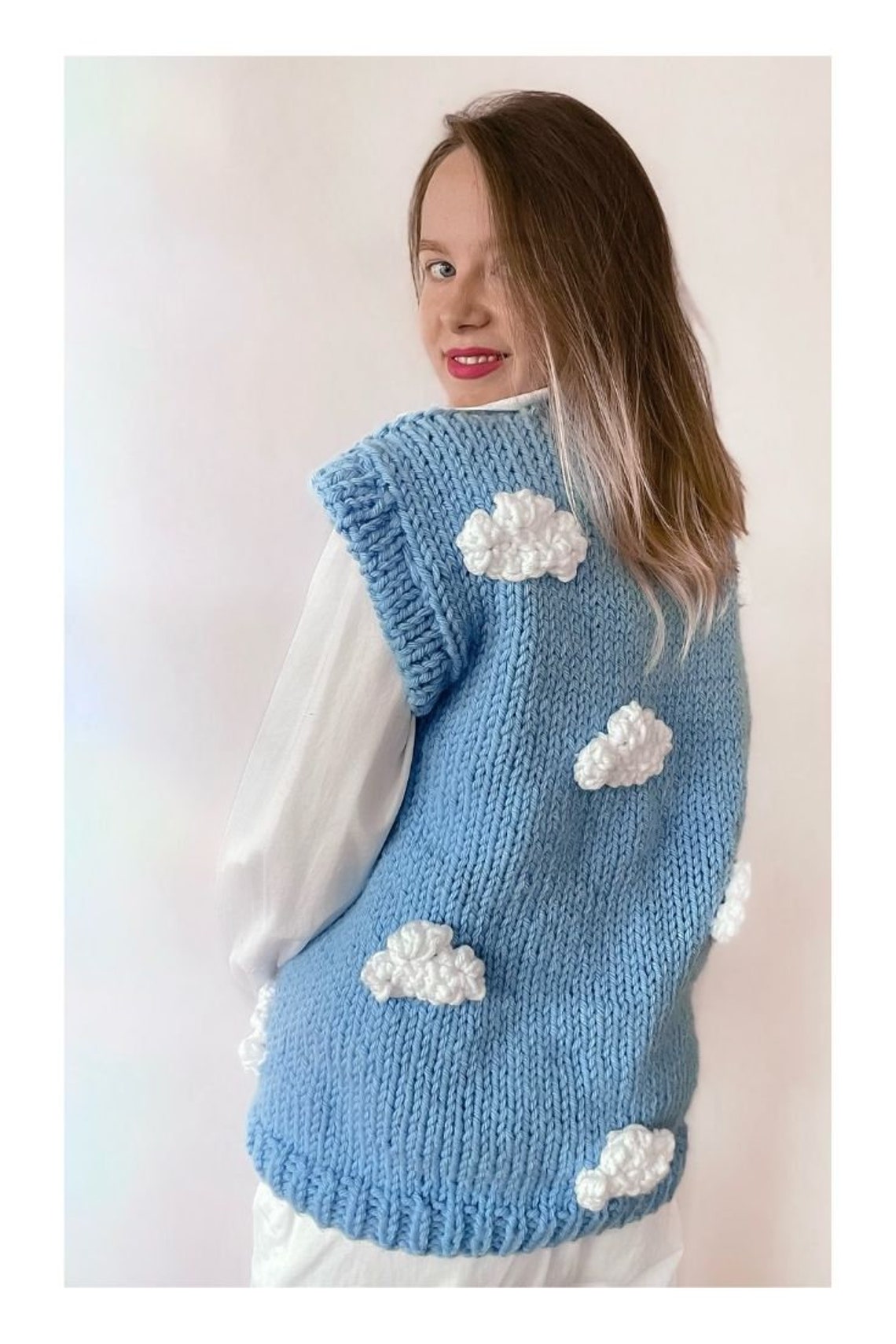 PATTERN Easy Knit Chunky Vest Pattern Beginner (Download Now) Etsy